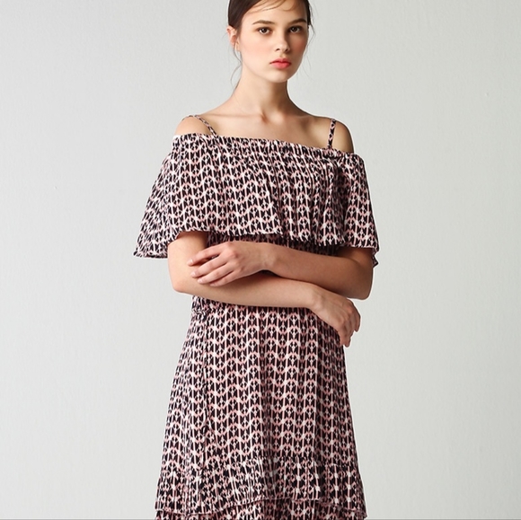 SPRING/ SUMMER DRESS Black Pink digital pattern dress - Picture 1 of 12